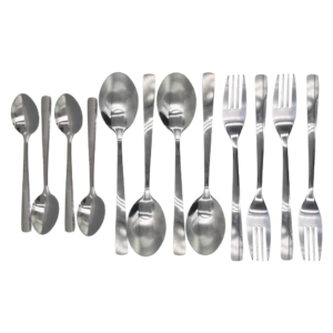 12PCS Cutlery Set Black