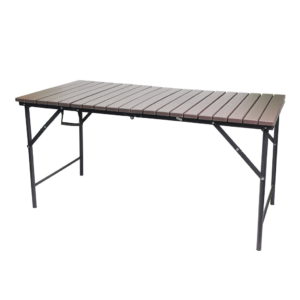 Brown Rectangular Folding Table
