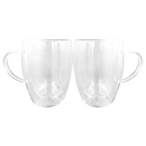 2PC 350ML Double Wall Coffee Mug