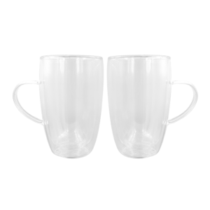 2PC 450ML Double Wall Coffee Mug