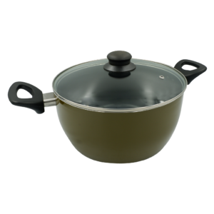 24X12CM Aluminum Dutch Oven with Glass Lid