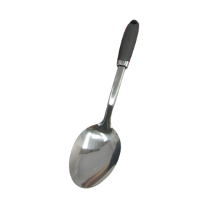 S.S Solid Spoon w/ Soft Grip Handle