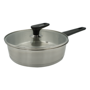 24CM SS Fry Pan with Lid