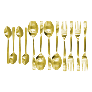 12PCS Cutlery Set Gold