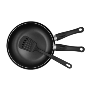 2PCS Fry Pan with Nylon Turner